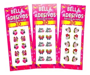 Película Decorativa para Unhas Bellas Unhas 3D