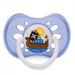 Petita Chupeta PEI Ventilada Cristal Bico Redondo Nº 2 – Azul – Ref. X06D1