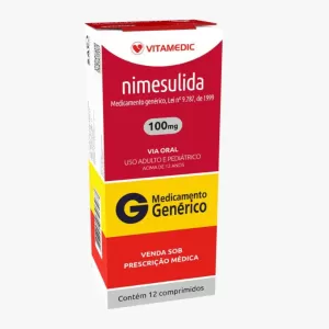 Nimesulida Genérico Vitamedic 100mg 12 comprimidos