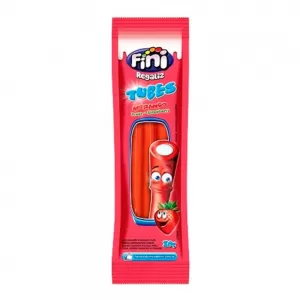 Bala Fini Ácido Tubes Sabor Morango 17g