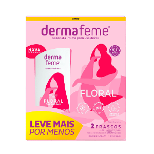 Kit Sabonete Íntimo Dermafeme Floral – 2 Unidades de 200ml