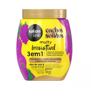 Creme de Tratamento Uva 3 em 1 Cachos dos Sonhos Multy Irresistível 1kg