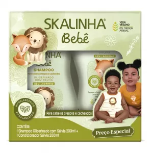 Kit Skalinha Shampoo + Condicionador 200ml Sálvia