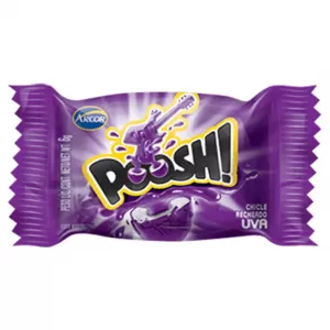 Chiclete Arcor Poosh Uva – Recheado e Sabor Intenso 3,5g