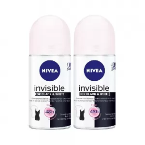 Kit Desodorante Nivea Roll-On Black & White Invisible Clear | Proteção 48h – 2x50ml