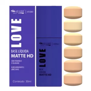 Base Líquida MXL Matte HD Cor 08 – Embalagem Nova 30ml