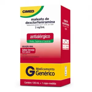 Xarope Cimed Pediátrico 120ml – Maleato de Dexclorfeniramina + Betametasona