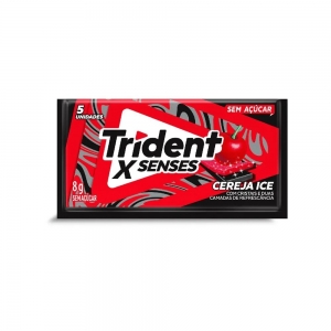 Chiclete Trident Fresh Sabor Cereja Ice 8g – Refrescância e Sabor Duradouro