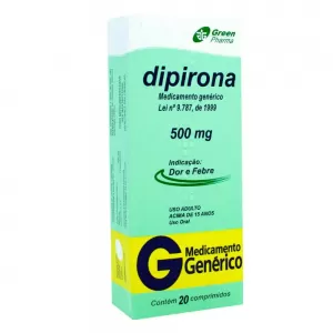 Dipirona Sódica 500mg 10 Comprimidos Greenpharma