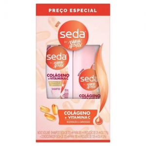 Kit Shampoo Seda 300ml + Condicionador Colágeno 190ml