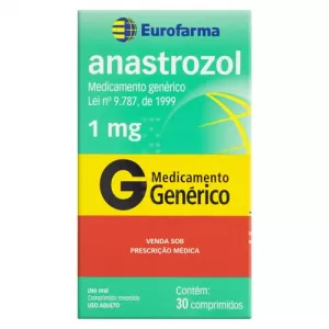 Anastrozol 1 mg – 30 Comprimidos Revestidos (Genérico ou Similar)