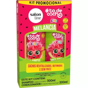 Kit Shampoo 300ml + Condicionador 200ml Salon Line #todecacho Melancia