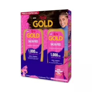Kit Niely Gold Salva Fios – Shampoo 300ml + Condicionador 175ml