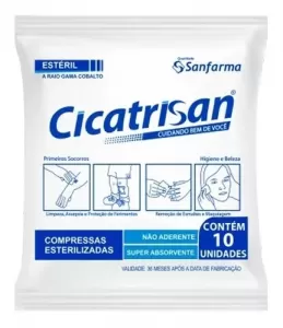 Compressa Nao Aderente Nao Esteril Cicatrisan C10