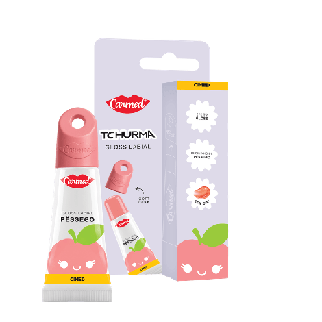 Lip Gloss Carmed Tchurma Sabor Pêssego 5g