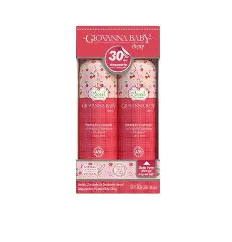 Desodorante Giovanna Baby Cherry 150ml – Leve 2 com 30% de Desconto no 2º
