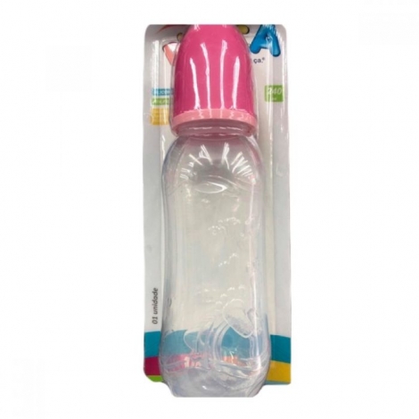 Mamadeira Classic Xup-Xup 240ml Bico Redondo Rosa – Conforto e Segurança para Bebês