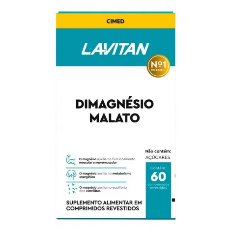 Lavitan Di-Magnésio Malato 60 Comprimidos Revestidos