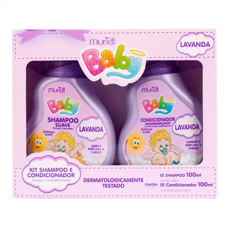 Kit Baby Muriel Lavanda Shampoo e Condicionador 100ml