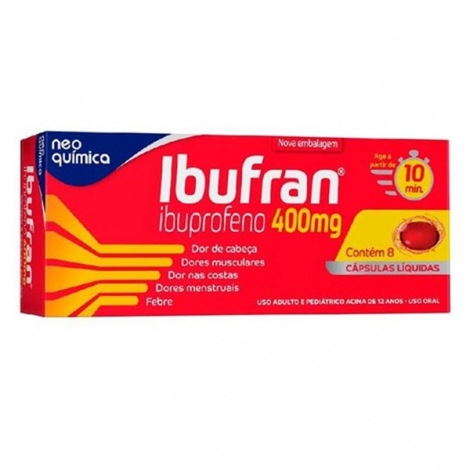 Ibufran 400mg ? 8 Comprimidos Gel Neo Química