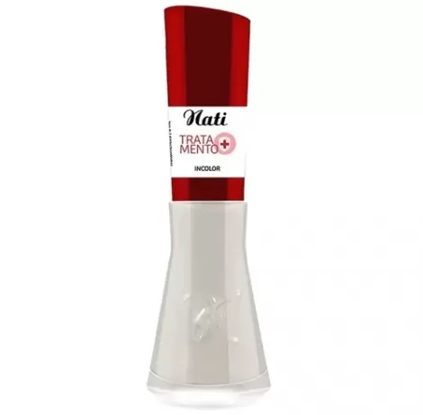 Esmalte Nati Tratamento Incolor 8ml – Brilho e Proteção