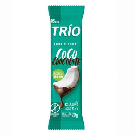 Barra de Cereal Trio Coco e Chocolate 20g – Energia e Sabor no Seu Dia