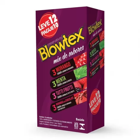 Preservativo Blowtex Mix Sabor L12p10