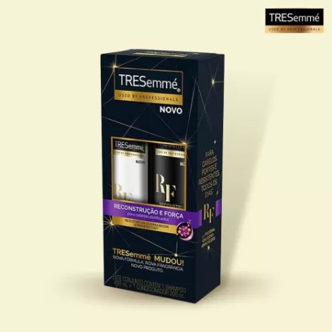 Kit TRESemmé Reconstrução e Força – Shampoo 400ml + Condicionador 200ml