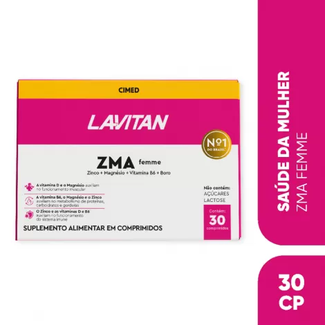 Lavitan ZMA Femme – 30 Comprimidos (2 Blísteres com 15 Unidades)