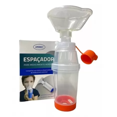 Câmara Espaçadora Supermedy Infantil e Adulta – Compatível com Inaladores e Bombinhas