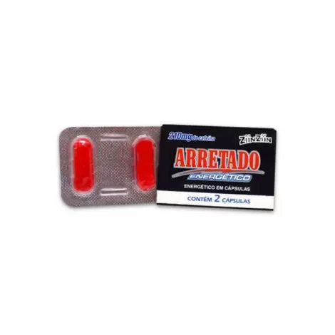 Energético Arretado ZiinZiin – Cafeína 210mg – 2 Cápsulas