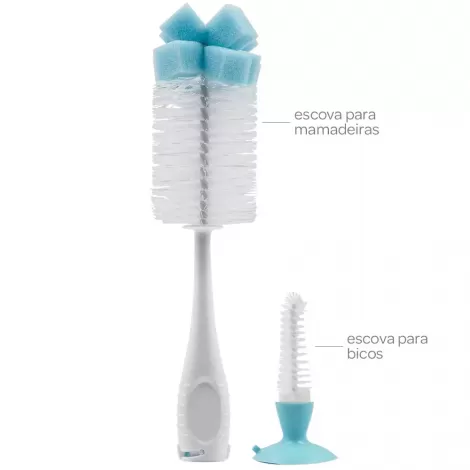 Escova para Mamadeira e Bico com Ventosa RS