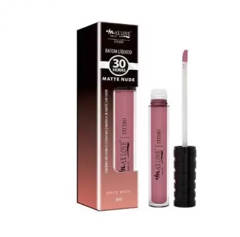 Batom Líquido Max Love Matte 30H Cor 660 Nude
