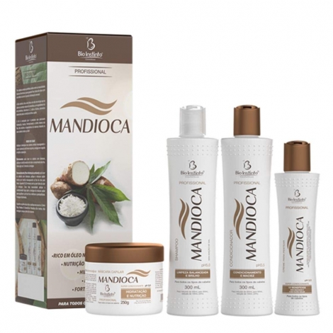 Kit Capilar Mandioca Bio Instinto 4 Itens