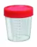 Coletor Universal de Urina 80ml com Tampa Vermelha – Estéril, Sem Pá