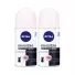 Kit Desodorante Nivea Roll-On Black & White Invisible Clear | Proteção 48h – 2x50ml