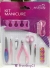 Kit Manicure com Espátula de Cutícula + Pinça de Sobrancelha + Lixa + Escova de Unha